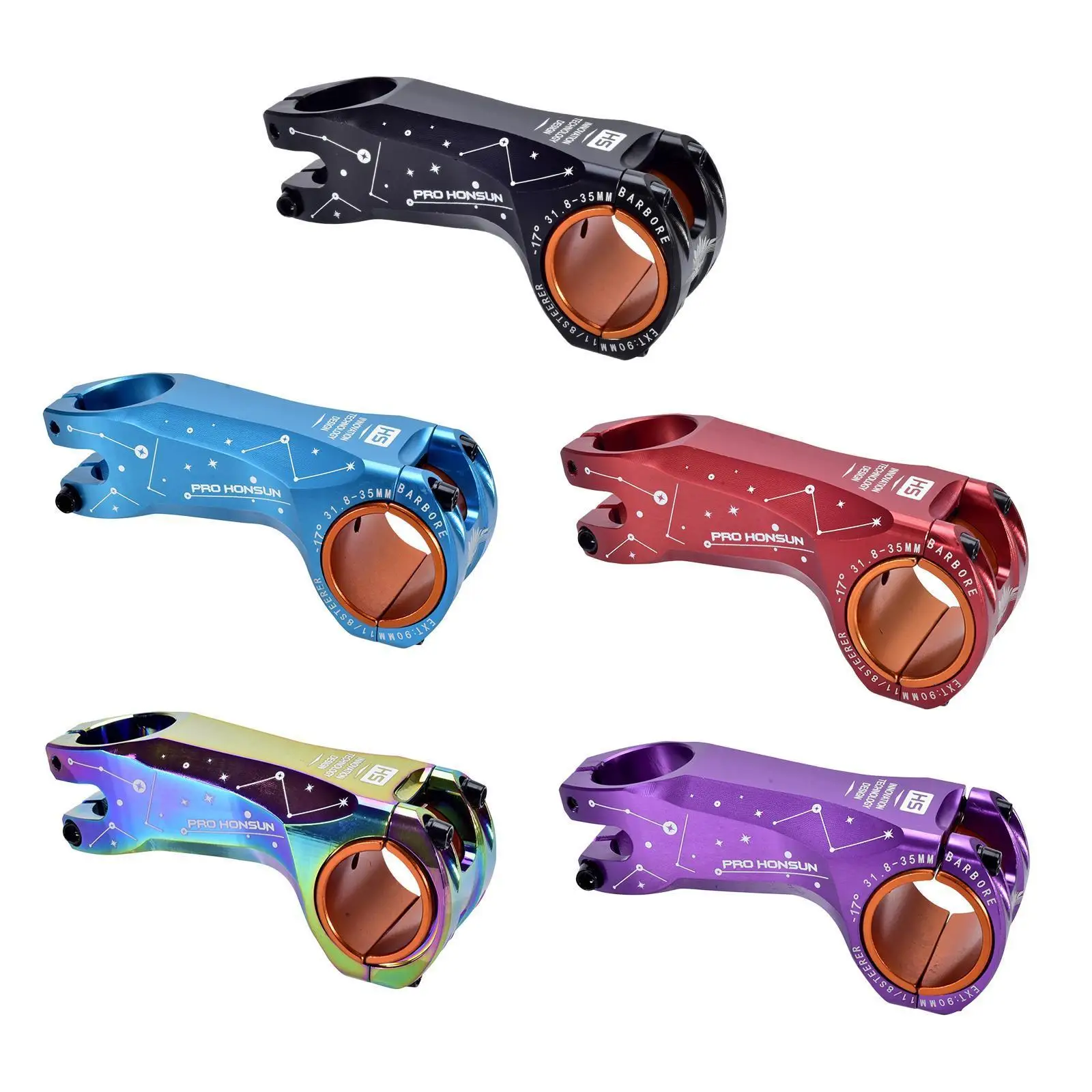 MTB 스템 산악 자전거 핸들 바 스템, 스템-17 도 31.8, 90mm