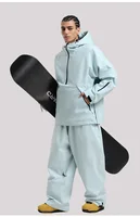 Gsou Snow 2025 Women's & Men's Slim Fit Ski Suit Set - Thermal Insulated Waterproof Snowboard Jacket & Pants for Outdoor Sports