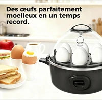 Cuiseur à œufs, capacité 7 œufs, pour œufs durs, mollets et bouillis 8