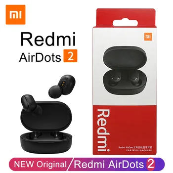 Original Xiaomi Redmi Airdots 2 Fone Bluetooth Earphones Wireless Headphones with Mic Handsfree Earbuds Redmi Airdots 2 Headset 1