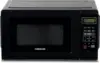 Compact Countertop Microwave Oven 0.7 Cu. Ft. 700-Watt with LED Lighting, Child Lock, Easy Clean Grey Interior, Retro 1