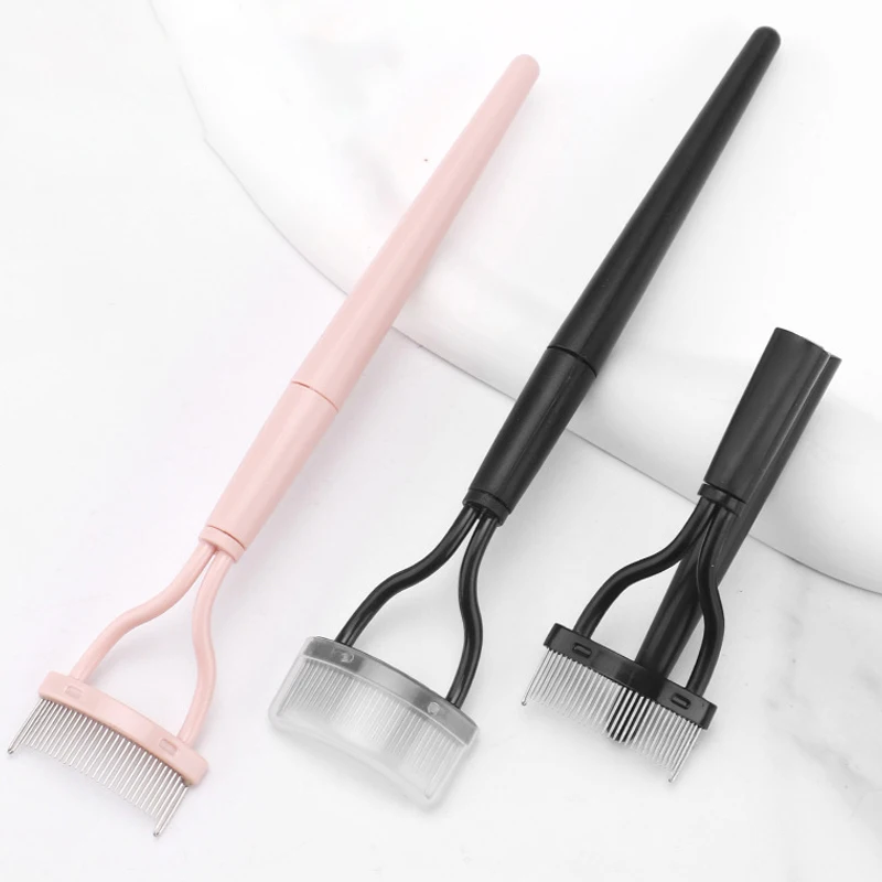 1pcs Eyelash Curl Beauty Makeup Comb Eyelash Separator Foldable Metal Mascara Brush WOMEN'S Eye Black Curl Beauty Makeup Tool eyelashes brush comb