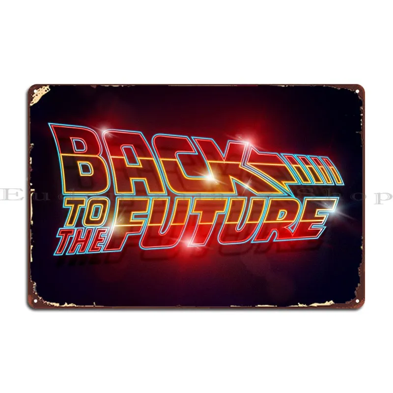 Back-To-The-Future-Neon-Metal-Sign-Mural-Print-Wall-Decor-Pub-Designing ...
