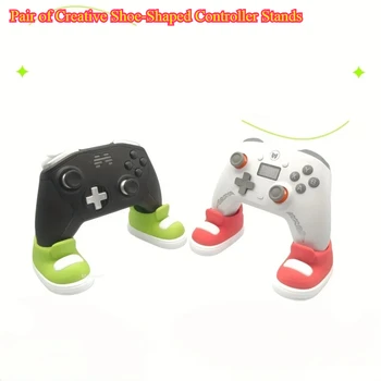 Coppia di supporti per controller creativi a forma di scarpa - Supporto per gamepad colorato per decorazioni di giochi per console