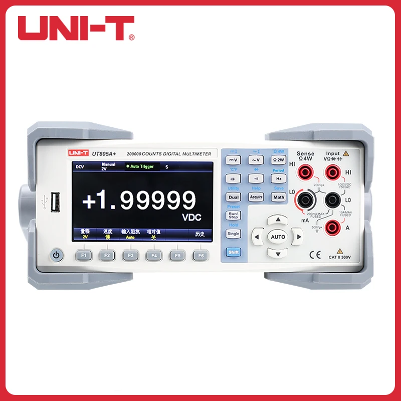 

Цифровой мультиметр UNI-T UT805A + 5000rdgs/s, настольный мультиметр, среднеквадратичный, Автоматический диапазон, проверка температуры, защита от горения, осциллограф