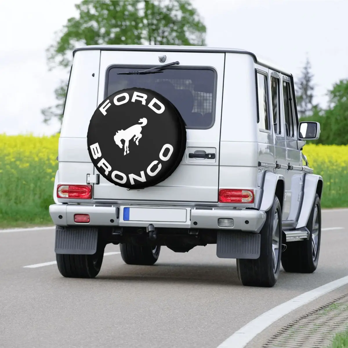 Copertura per pneumatici di scorta personalizzata universale per Ford Bronco Pajero Jeep RV SUV rimorchio copriruota per auto 14 