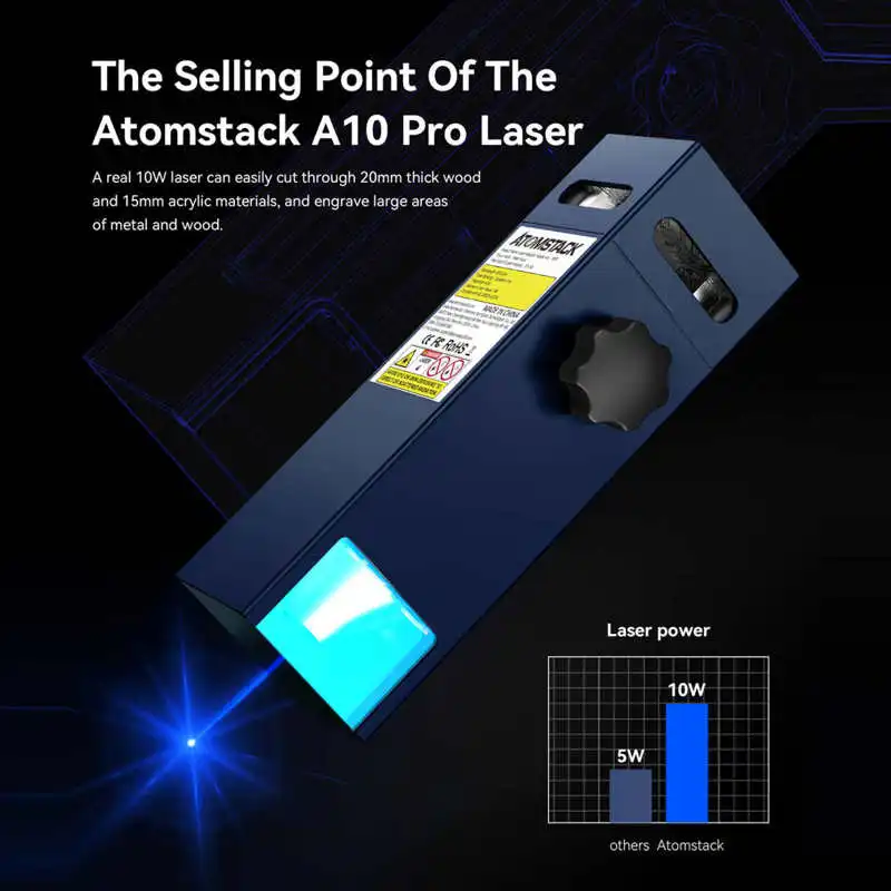 ATOMSTACK A10 Pro Laser Engraver Machine de découpe de gravure