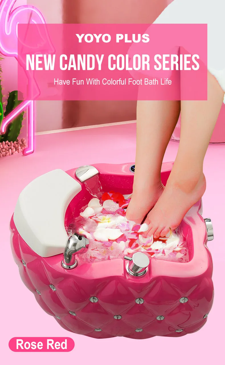 Salon Pedicure Chair Basin FootBath Sink Soaking Clean Care Spa Accessories