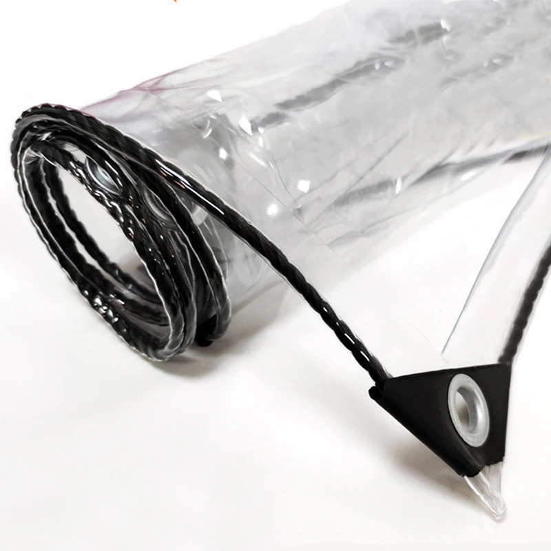 035055mmTransparentPVCTarpaulinGardenSucculentPlantRainCover