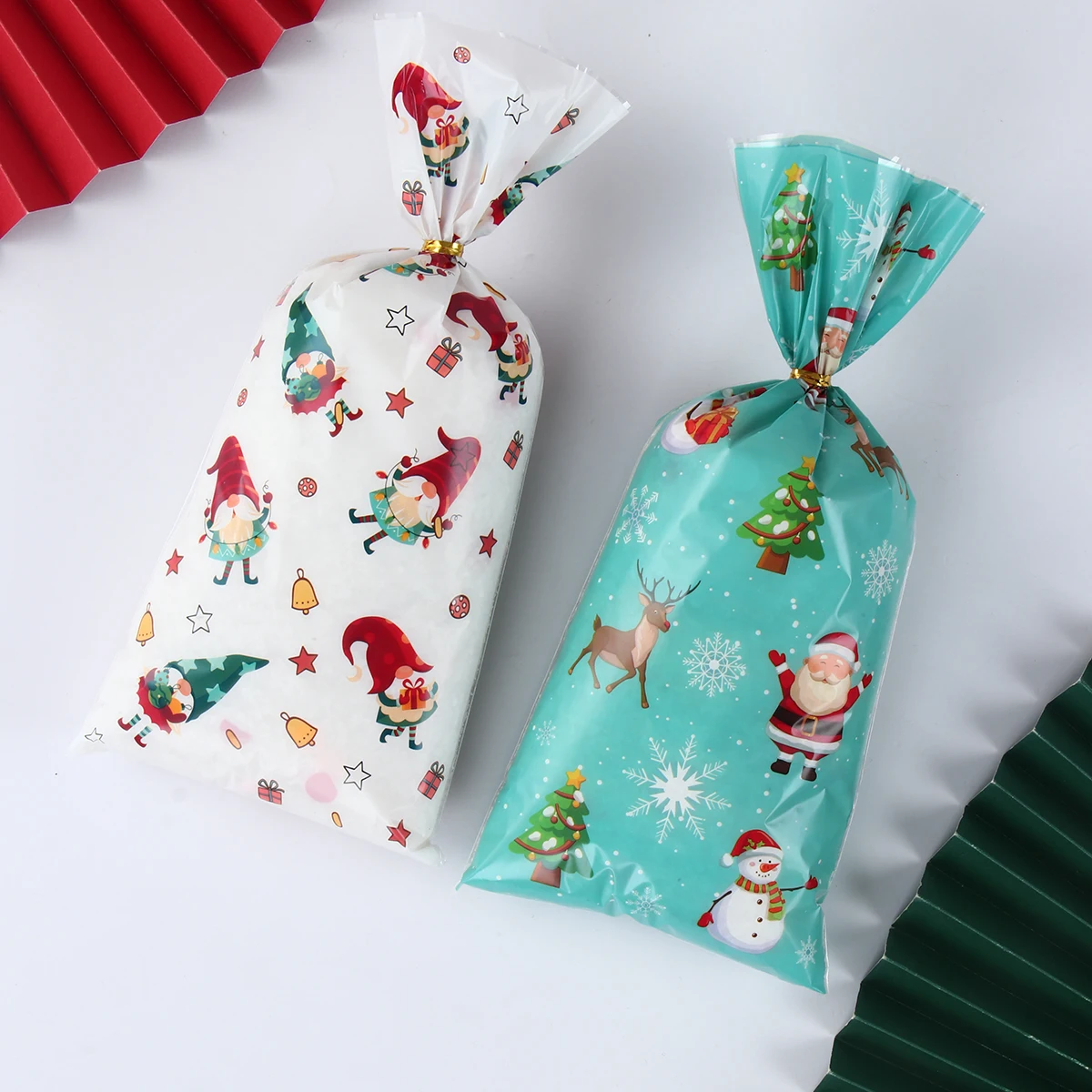 Christmas Candy Packaging Gift Bags 25/50/100pcs for Kids