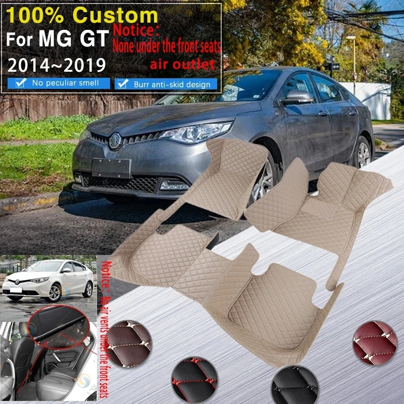 

Car Floor Mats Non-slip Pad For MG GT 5 AP13 2015~2019 Auto Interior Parts Carpets Rugs Luxury Leather Mat Rugs Car Accessories