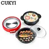 Hotpot Barbecue Pan 2 in 1 Multicooker Maifan Stone Grill Machine  Multifunctional Generic Heating Base Detachable Washable Pot 2