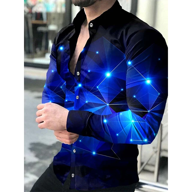 Autumn Luxury Shirts For Men Oversized 