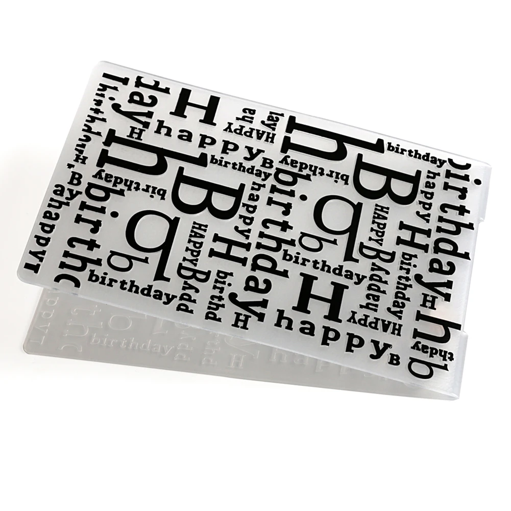Plastic Embossing Folders 14.8x10.5x0.2cm DIY Embossing Card Handmade Album Decoration for Christmas Decoration for Scrapbooking