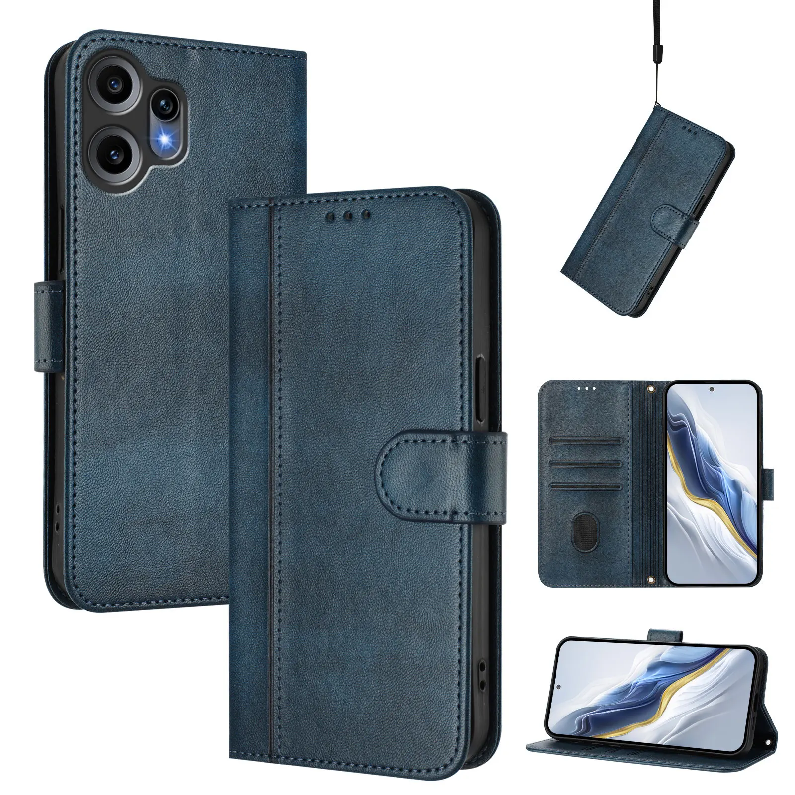 Luxury Magnetic Flip Leather Card Case for Nothing Phone - Elegant Coque Cover