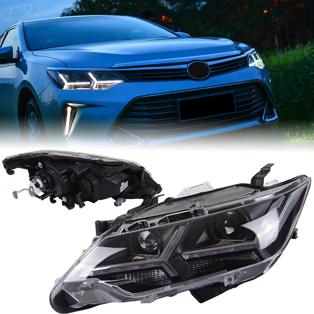 

Фары для Toyota Camry 2015-2017 V55 автомобильные светодиодный товары DRL Hella ксеноновые линзы Hella Hid H7 автомобильные аксессуары
