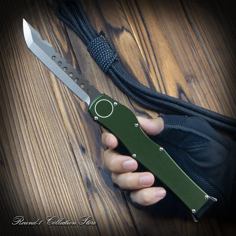 

Нож HALO 6 MICRO OTF TECH Green Halo VI Pocketknives лезвие Hellhound для повседневного использования, для самообороны, боевой тактический карманный нож A4