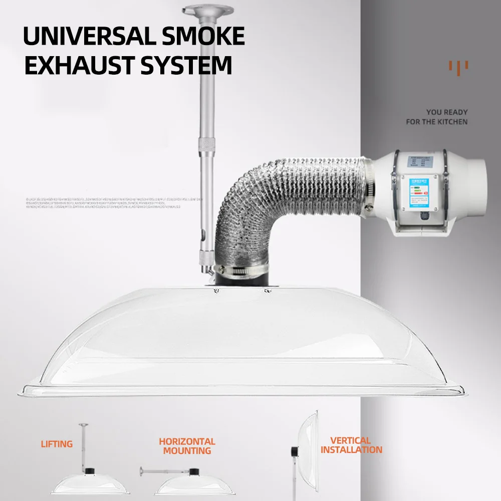 Kitchen Smoke Exhaust Machine Air Purifier Kitchen Cooker Hood Aspiratore Cucina Extractor Silencioso