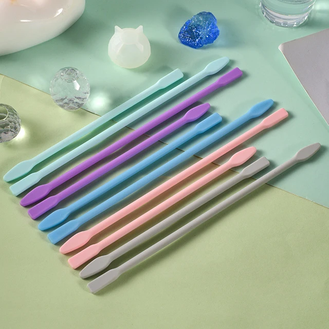 6Pcs Silicone Stir Sticks Resin Mix Sticks Facial Make Up Stirring