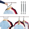 Household Stackable Clothes Hanger Rack Wear Resistant Windproof Clothes Stand For Wardrobes 4