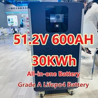 Super valeur 30kwh 46kwh 50kw LiFePo4 Batteries 48V 51.2V 600Ah 900ah 1000ah batterie externe BMS prend en charge plusieurs onduleurs 2