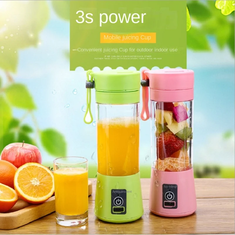 Portable Fruit Juice Blenders Summer Personal Electric Mini Bottle Home USB  6 Blades Juicer Cup Machine For Kitchen - AliExpress