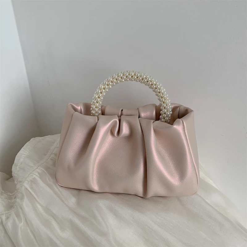 Pleated Crossbody Bag Shoulder Bags for Women Business Purse Handbag Phone