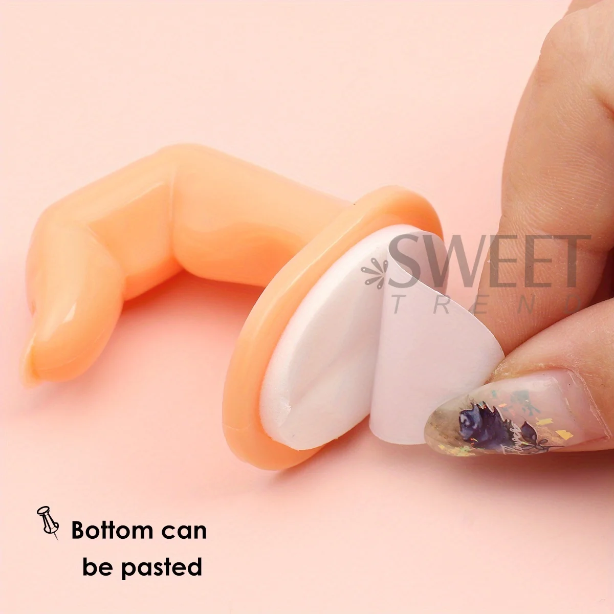 5pcs Nail Training Finger 2 Models Acrylic Hard Model Fake Nails Display Showing Tools Portable Beginner Decor Manicure Supplies