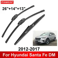 1/2/3/4/6PCS Car Wiper For Hyundai Santa Fe DM 2012-2017 Front Rear Wiper Blades Brushes Auto Accessories 2012 2013 2014 2015 1