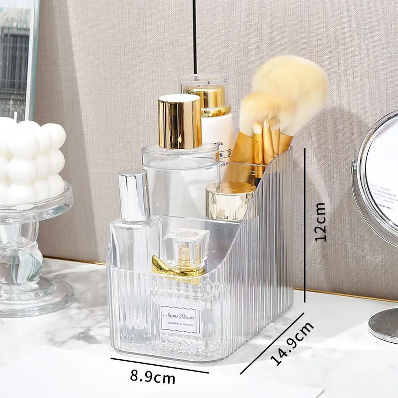 Plastic Makeup Bathroom Storage Box Cosmetic Bucket Desktop Make Up Jewelry Storage Case Sundries Table Container Organizer storage box,jewelry box,jewelry organizer,cosmetic storage box,makeup storage box,makeup organizer