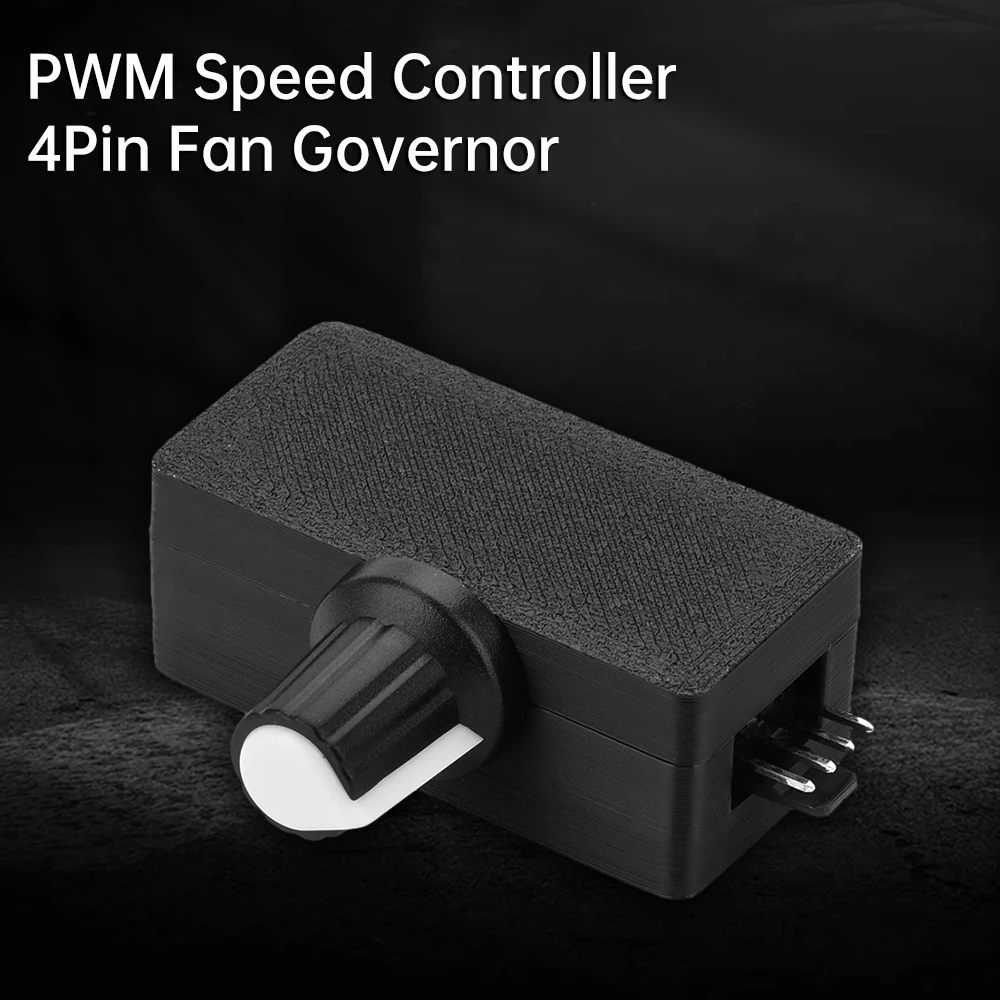 DC Motor Speed Controller Fan Speed Controller 12V 4-Pin PWM Pulse Width Modulation DIY Heatsink Control Switch Type C Interface