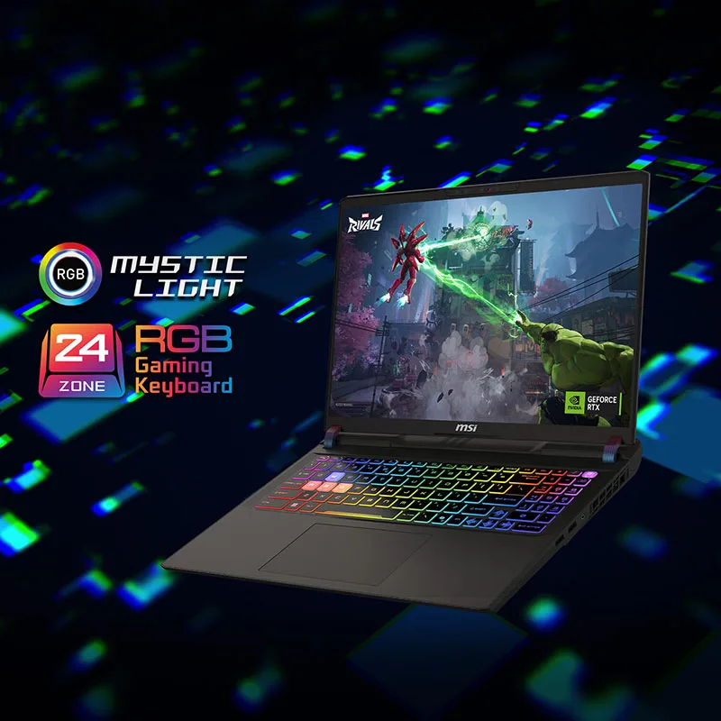 2025 MSI Vector 16 HX AI Gaming Laptop 16 Inch 2.5K 240Hz IPS Screen Notebook Ultra 9-275HX 16GB 1TB RTX5080 Netbook Computer PC 6