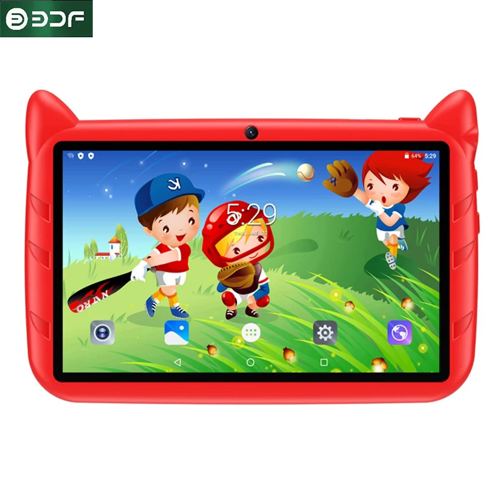 Kids Tablet 7inch Android 12 Best Christmas Gift Cute Touch Gaming Children 4GB+64GB WiFi Child Tablets PC 6