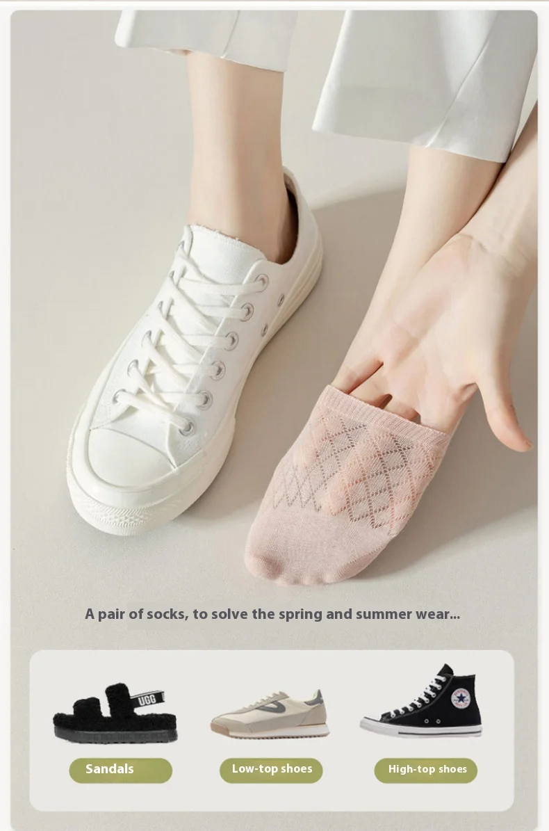 8-fache Damen-Bootssocken für Frühling/Sommer, atmungsaktiv, dünn, unsichtbar, multifunktional, geeignet für Sport und Freizeit – Detail 11