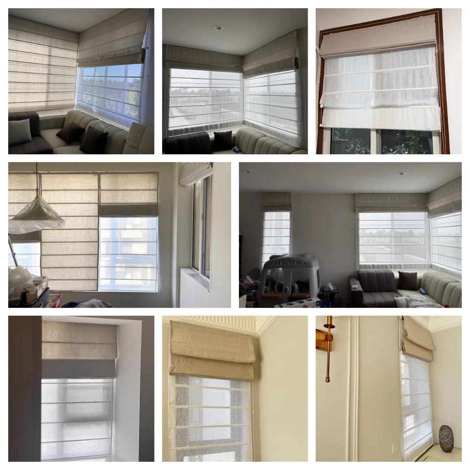 Cortinas Romanas Con Cerillas Con Estilo Tropical – Tropical Shades