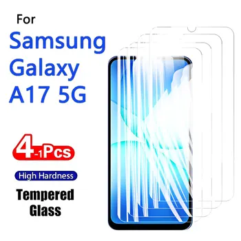 1-4PCS Protezione Dello Schermo Per Galaxy A17 5G Samsung Vetro Temperato di Cristallo 9H Alto Alluminio Anti Scratch Caso Amichevole Impronte Digitali