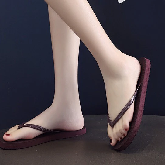 Simple Comfortable Beach Shoe zapatillas mujer Women Summer Slippers Solid Beach Flops Non-slip Slipper Casual Home Shoes Women