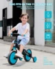 UBRAVOO Tiny Scout Balance Bike 3 4 5 Years , 4-in-1 with Optional Support Wheels and Pedals, Saddle Height Adjustable,JL102 4