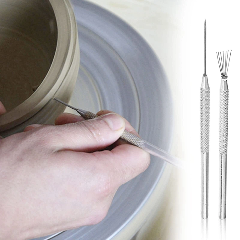 20Pcs Clay Needle Tools Silicone Clay Sculpting Tool Pottery Craft DIY Handicraft