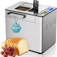 Maker Machine 2LB Breadmaker, Bread Machines with Nut Dispenser and Yeast Dispenser, 3 Loaf Sizes 3 Crust Colors, Dough Maker wi 1