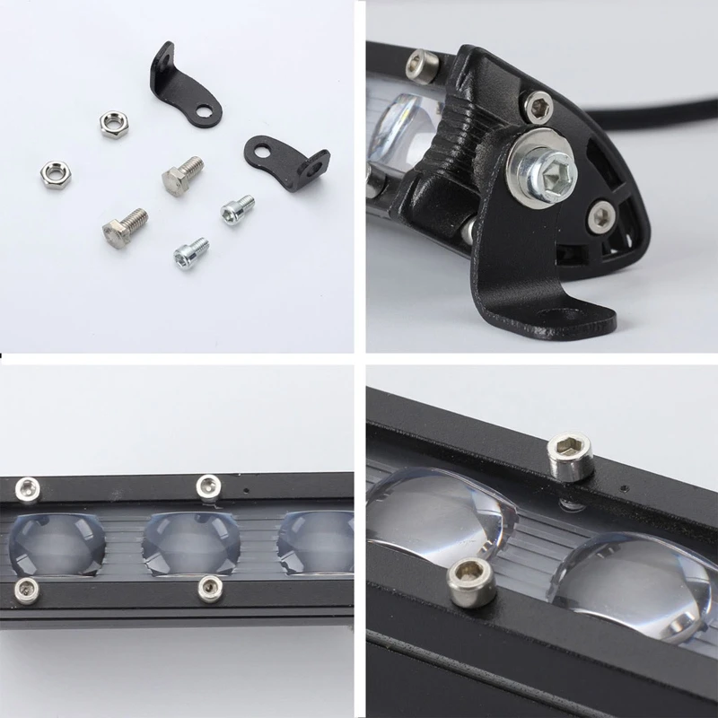 

8inch 60W Long Bar Work Light LED Spotlight Flood Spot Boat Driving Lamp Offroad