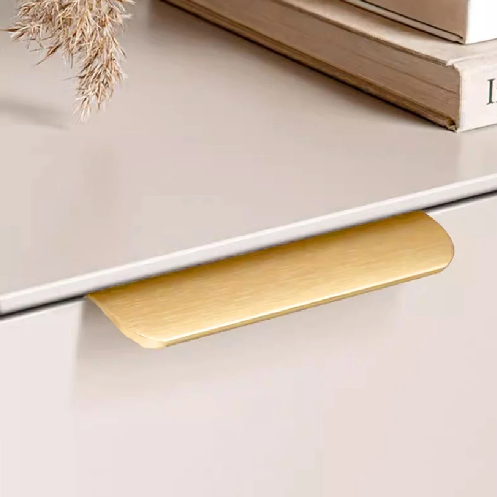 Kitchen Cabinet Handles Hidden Handles Drawer Knob Cupboard Door Handle Hardware for Furniture Wardrobe Aluminum Alloy