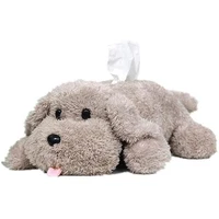 Plush Dog Toy Tissue Holder Cartoon Tissue Cover Paper Holder Napkin Box Paper Storage Box 1