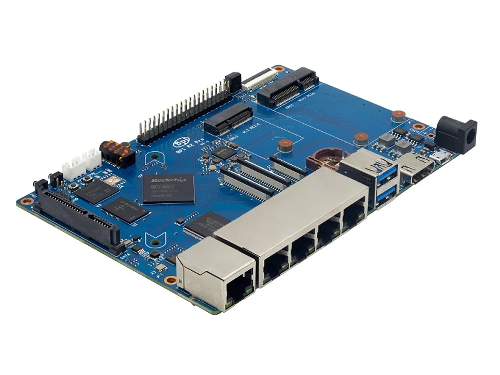Banana PI BPI-R2 Pro Smart Router Board Rockchip RK3568 2GB LPDDR4 Support PCIE