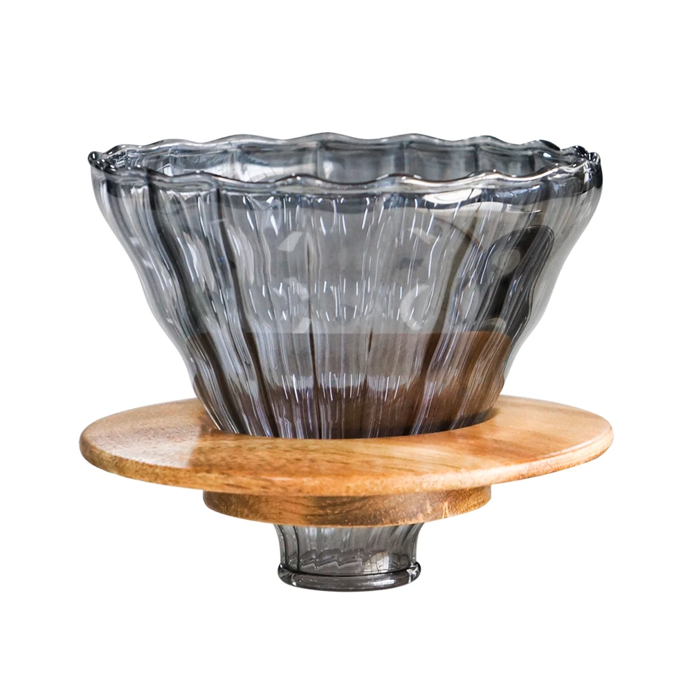 

Glass Conical Drip Cup Coffee Filter Cup Pour Over Coffee Maker with Stand Funnel Dripper Cake Filter Cup Accessories Tool