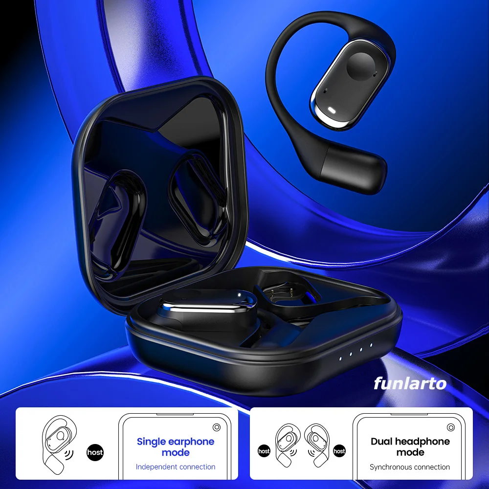 Oraolo Bluetooth Kopfhörer Open Ear - Bequeme Sport-Kopfhörer Mit 24h Akku