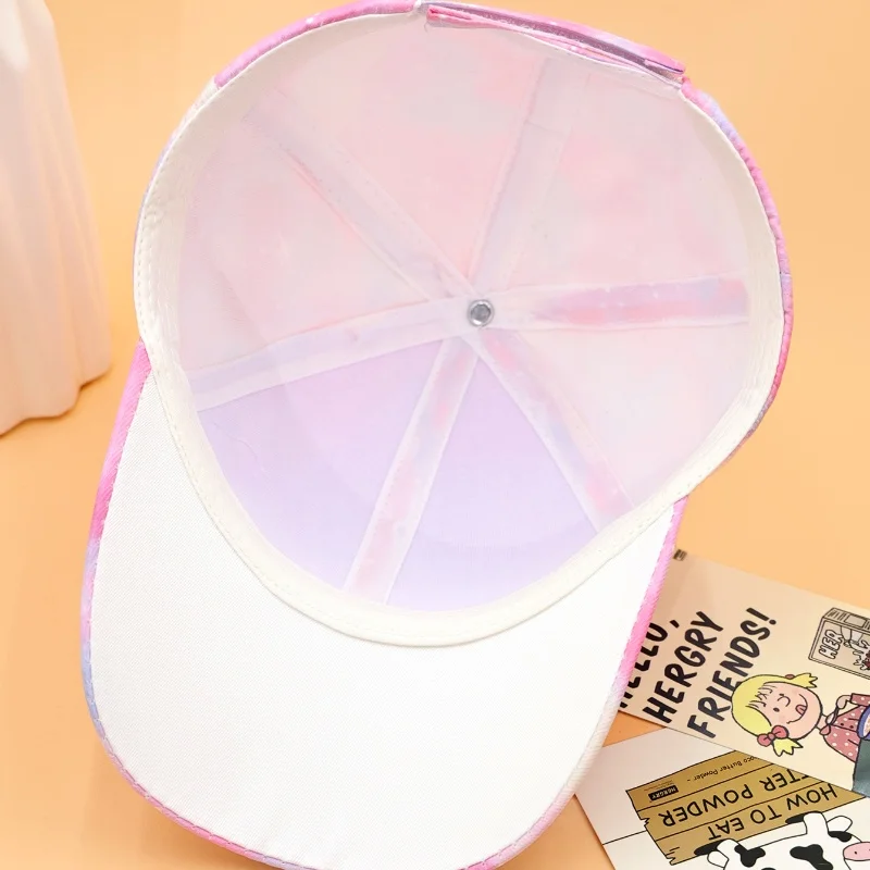 Children's Cute Rainbow Baseball Cap for Boys Girls Adjustable Stylish Colorful Unisex Design Peaked Cap Kids Outdoor Sun Hat