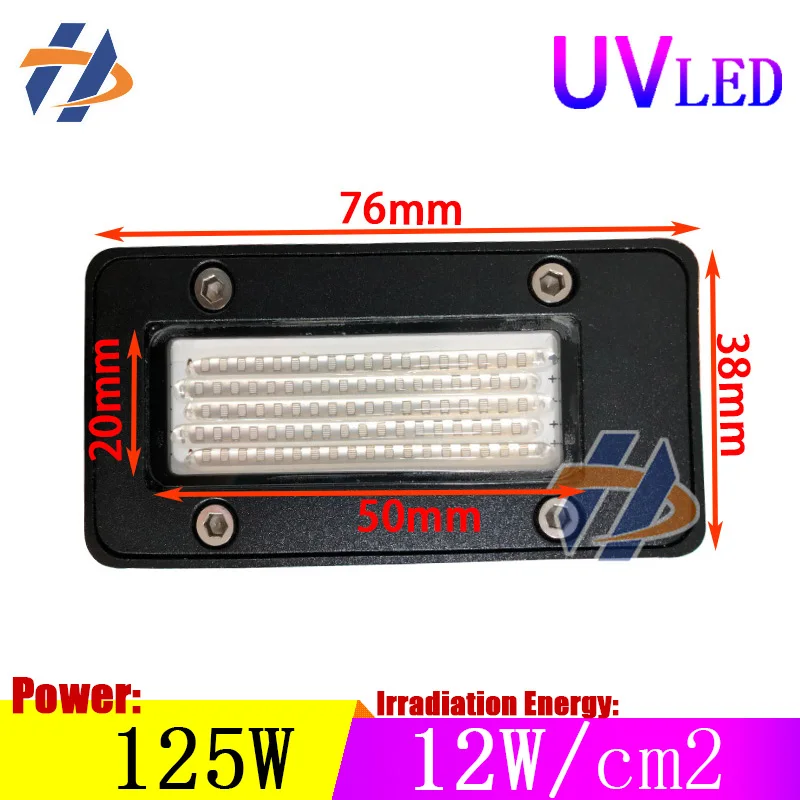 125W UV led 395NM ink curing lamp suitable for Audley UV album label printer LED curing lamp Apex ZIP RicOH GN5 GN6 5020