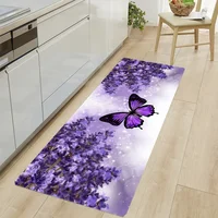 Butterfly Kitchen Floor Mat Home Entrance Doormat Decoration Carpet for Living Room Corridor Long Rugs Non-slip Bedroom Mat 1