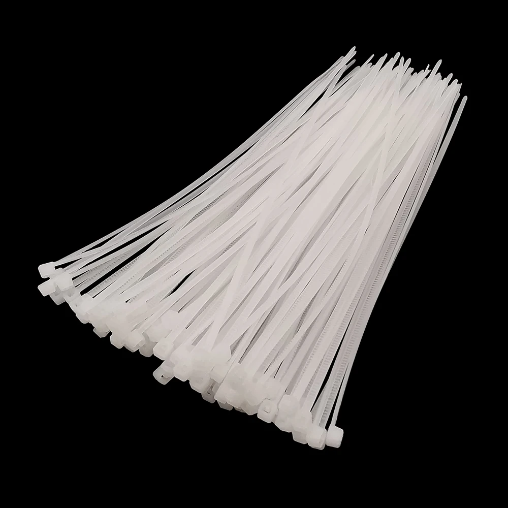 Bridas de plástico con cierre automático para cables, bridas de nailon